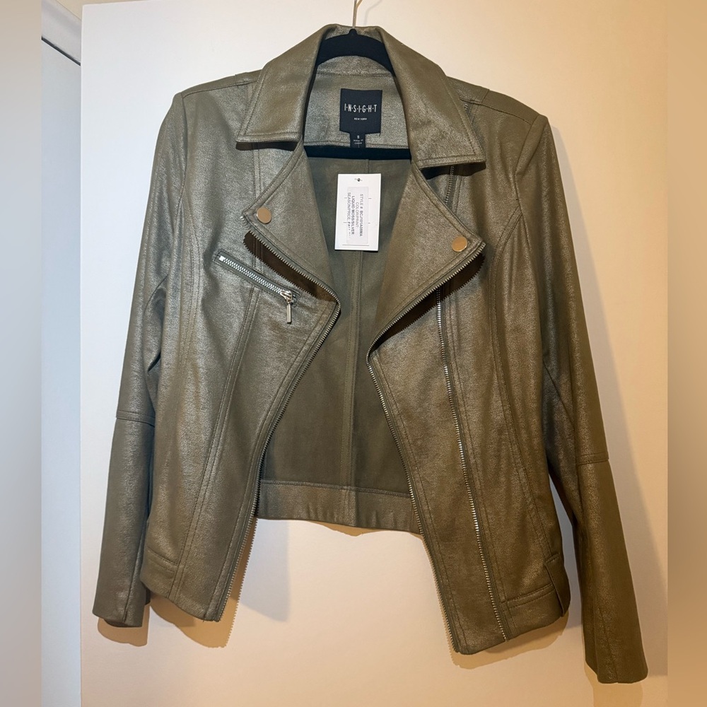 Insight Sage Moto Vegan Jacket NWT - Picture 4 of 4